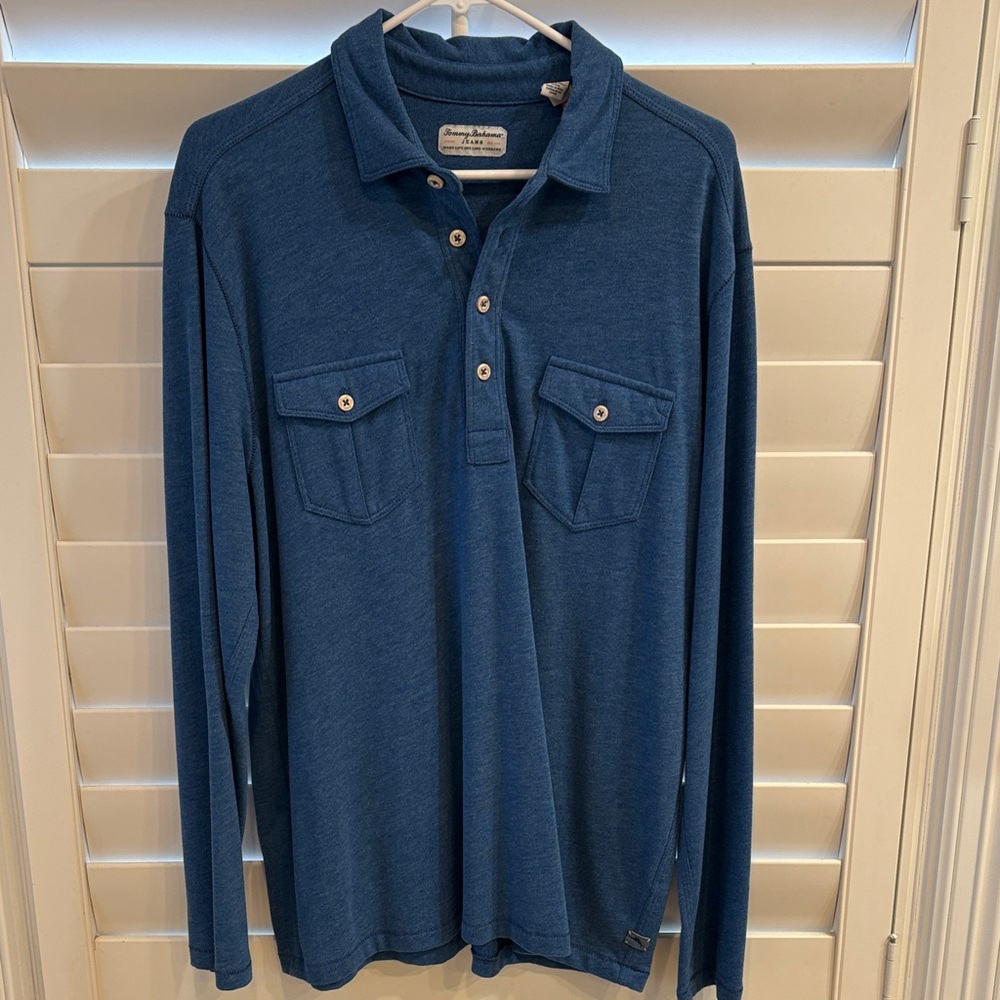 Tommy Bahama Men's Deep Blue Polo Shirt